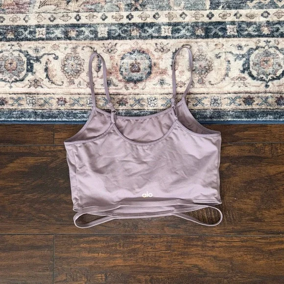 ALO Yoga Halo Bra Tank Lavender Smoke - Picture 5 of 8